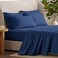 Bare Home Hotel Luxury King Sheet Set Extra Soft 6 Piece Set Deep Pockets Easy Fit Cooling Breathable Wrinkle Fade Stain Resistant Includes 4 Pillowcases King Dark Blue