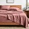 Bare Home Queen Sheet Set Luxury 1800 UltraSoft Stonewashed Microfiber Brushed Deep Pockets Easy Fit Breathable Bedding Sheet Sets Pillowcases Queen Dusty Rose