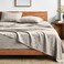 Bare Home Twin XL Sheet Set Luxury 1800 UltraSoft Stonewashed Microfiber Brushed Deep Pockets Easy Fit Breathable Bedding Sheet Sets Pillowcases Twin XL Fog