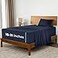 Mellanni Extra Deep Twin XL Sheets 3 PC Iconic Collection Bedding Hotel Luxury Ultra Soft Cooling Bed Sheets Wrinkle Fade Stain Resistant Twin Extra Long Navy Blue