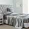 Lanest Housing Silk Satin Sheets King Size Satin Bed Sheet Set with Deep Pockets Cooling Soft and Hypoallergenic Satin Sheets King Light Gray