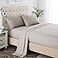 Lanest Housing Twin XL Sheet Set 2400 Thread Count Soft Deep Pocket Microfiber Sheets College Dorm Sheets 3 Pieces Taupe Bedding Sheet Pillowcases Sets