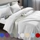 SONORO KATE Bed Sheet Set Super Soft Microfiber 1800 Series Luxury Egyptian Sheets Fit 1824 Inch Deep Pocket Mattress Wrinkle4 Piece White Twin XL