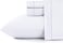 Shunjie.Home ShunjieHome 100 Cotton King Bed Sheets Set 600 Thread Count Sateen 4 Piece Bed Sheet Set Deep Pocket with All Around Elastic Breathable Durable Hotel Luxury Bedding White