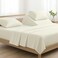 NON Sticky cotton 4 Piece Top Split King Sheets Sets for Adjustable Bed 100 Egyptian Cotton Bed Sheets 34 Flex Head Fitted Sheet Fits 18 Deep Mattress 78 x 80 Ivory Solid