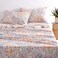 Wake In Cloud Boho Bed Sheets 100 Cotton 4Piece Sheet Set Bohemian Hippie Chic Paisley Patterned Aesthetic Bedding Deep Pocket Turquoise Orange Queen Size