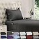 DREAMCARE Twin Sheets 3 pcs Breathable Cooling Bed Sheets up to 15 Deep Pocket Twin Bed Sheets with Side Pockets Extra Soft 100 Brushed Hypoallergenic Hotel Luxury Bedding Gray