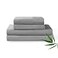 YnM Cooling Bed Sheet Set with 100 Percent Rayon Derived from Bamboo 400TC Fabric with 2 Pillowcases and Flat Sheet Deep Pocket Fit 19 SilkySoft Sweat Wicking 4 Piece Queen Dark Grey