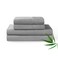 YnM Cooling Bed Sheet Set with 100 Percent Rayon Derived from Bamboo 400TC Fabric with 2 Pillowcases and Flat Sheet Deep Pocket Fit 19 SilkySoft Sweat Wicking 4 Piece Queen Dark Grey