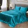 Vonty Satin Sheets Twin Silky Soft Satin Bed Sheets Teal Sheet Set 1 Deep Pocket Fitted Sheet 1 Flat Sheet 1 Pillowcases