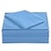 ELINEN Queen Size Percale Bed Sheets 200 Thread Count Cotton Polyester Blend Sheet SetWrinkle FreeBreathableCrisp Refreshing Feeling 60 Cotton 40 Polyester Cotton Rich Sheets 4 PCBlueQueen