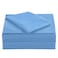ELINEN Queen Size Percale Bed Sheets 200 Thread Count Cotton Polyester Blend Sheet SetWrinkle FreeBreathableCrisp Refreshing Feeling 60 Cotton 40 Polyester Cotton Rich Sheets 4 PCBlueQueen