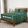 Mellanni Extra Deep King Sheets 4 PC Iconic Collection Bedding Hotel Luxury Ultra Soft Cooling Bed Sheets Wrinkle Fade Stain Resistant King Emerald Green