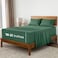 Mellanni Extra Deep King Sheets 4 PC Iconic Collection Bedding Hotel Luxury Ultra Soft Cooling Bed Sheets Wrinkle Fade Stain Resistant King Emerald Green