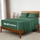 Mellanni Extra Deep King Sheets 4 PC Iconic Collection Bedding Hotel Luxury Ultra Soft Cooling Bed Sheets Wrinkle Fade Stain Resistant King Emerald Green