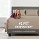 DeaLuxe Twin XL Sheets Deep Pockets 21 Twin XL Deep Pocket Sheets 3 Piece Set Oversize Flat Sheet Fitted Sheet and 1 Zipperede Pillowcase 1823 Pillow Top Mattress Extra Long Twin Sheets Taupe