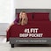 DeaLuxe Deep Pocket Queen Sheet Sets 21 Inch Extra Deep Pocket 4 Piece Bedding Sheets Pillowcases with Oversize Flat Sheet Burgundy Pomegranate