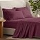 Bare Home Hotel Luxury Queen Sheet Set Extra Soft 6 Piece Set Deep Pockets Easy Fit Cooling Breathable Wrinkle Fade Stain Resistant Includes 4 Pillowcases Queen Burgundy