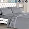 MUELLER HOME Mueller UltraTemp 6 PC Queen Sheet Set UltraSoft Luxury Series Cooling Breathable Hotel Luxury Bed Sheets Deep Pocket WrinkleFree OekoTEX Light Gray