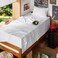 Bedsure Twin XL Sheets Dorm Bedding GentleSoft Breathable Extra Long Twin Sheets Pillowcases Moisture Wicking Cooling Deep Pocket Fits Mattress Up to 21 Inches Thick White