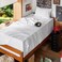 Bedsure Twin XL Sheets Dorm Bedding GentleSoft Breathable Extra Long Twin Sheets Pillowcases Moisture Wicking Cooling Deep Pocket Fits Mattress Up to 21 Inches Thick White