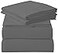 ROYALE LINENS 3 Piece Twin Sheets Set Soft Brushed 1800 Microfiber Bedding 1 Fitted and 1 Flat Sheet 1 Pillow case Wrinkle Free Fade Resistant Hotel Luxury Bed Sheets Set Grey Twin