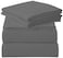 ROYALE LINENS 3 Piece Twin Sheets Set Soft Brushed 1800 Microfiber Bedding 1 Fitted and 1 Flat Sheet 1 Pillow case Wrinkle Free Fade Resistant Hotel Luxury Bed Sheets Set Grey Twin
