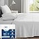 Degrees of Comfort Coolmax Cooling Bed Sheets California King Size for Hot Sleepers Moisture Wicking Sheet Set for Night Sweats Deep Pocket Ultra Soft Cozy for All Seasons White 4 Pieces