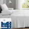 Degrees of Comfort Coolmax Cooling Bed Sheets California King Size for Hot Sleepers Moisture Wicking Sheet Set for Night Sweats Deep Pocket Ultra Soft Cozy for All Seasons White 4 Pieces