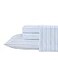 Laura Ashley Queen Sheet Set ButterySoft Bed Sheets with a Naturally Silky Smooth Cotton Sateen Lightweight Feel Matching Pillowcases Fitted Sheet Fern Blue