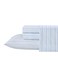 Laura Ashley Queen Sheet Set ButterySoft Bed Sheets with a Naturally Silky Smooth Cotton Sateen Lightweight Feel Matching Pillowcases Fitted Sheet Fern Blue