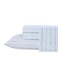 Laura Ashley King Sheet Set ButterySoft Bed Sheets with a Naturally Silky Smooth Cotton Sateen Lightweight Feel Matching Pillowcases Fitted Sheet Fern Blue