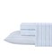 Laura Ashley King Sheet Set ButterySoft Bed Sheets with a Naturally Silky Smooth Cotton Sateen Lightweight Feel Matching Pillowcases Fitted Sheet Fern Blue
