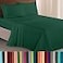 Elegant Comfort Luxurious 1500 Premium Hotel Quality Microfiber Three Line Embroidered Softest 4Piece Bed Sheet Set Wrinkle and Fade Resistant Full Hunter Green
