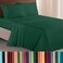 Elegant Comfort Luxurious 1500 Premium Hotel Quality Microfiber Three Line Embroidered Softest 4Piece Bed Sheet Set Wrinkle and Fade Resistant Full Hunter Green