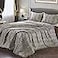 Vonty Satin Sheets Queen Size Silky Soft Satin Bed Sheets Leopard Print Sheet Set 1 Deep Pocket Fitted Sheet 1 Flat Sheet 2 Pillowcases