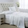 Lanest Housing Silk Satin Sheets California King Size Satin Bed Sheet Set with Deep Pockets Cooling Soft and Hypoallergenic Satin Sheets Cal King Ivory