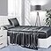 Lanest Housing Silk Satin Sheets California King Size Satin Bed Sheet Set with Deep Pockets Cooling Soft and Hypoallergenic Satin Sheets Cal King Grey
