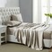 Lanest Housing Silk Satin Sheets California King Size Satin Bed Sheet Set with Deep Pockets Cooling Soft and Hypoallergenic Satin Sheets Cal King Taupe