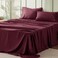 Bedsure California King Sheet Sets 4 Pieces Soft Cal King Sheets Breathable Cooling Hotel Luxury Easy Care Polyester Microfiber Bedding for Kids Women Men Red