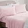 NY Loft Ultra Soft Micro Fleece Sheets Set with Extra Deep Pockets Extra Soft Velvet Fleece Sheet Set Super Plush Polar Fleece Velvet Plush Cozy Warmth Queen Light Pink