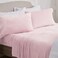 NY Loft Ultra Soft Micro Fleece Sheets Set with Extra Deep Pockets Extra Soft Velvet Fleece Sheet Set Super Plush Polar Fleece Velvet Plush Cozy Warmth Queen Light Pink