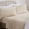 NY Loft Ultra Soft Micro Fleece Sheets Set with Extra Deep Pockets Extra Soft Velvet Fleece Sheet Set Super Plush Polar Fleece Velvet Plush Cozy Warmth Tribeca Collection Twin Beige