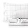 Bare Home Twin XL Sheet Set College Dorm Size Premium 1800 UltraSoft Microfiber Twin Extra Long Sheets Double Brushed Sheets Set Deep Pocket Bed Sheets Twin XL Grid WhiteGrey