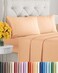 CGK Unlimited Cal King Size 4 Piece Sheet Set Ultra Soft Cooling Bed Sheets Fits 8 Inch to 16 inch Mattress Wrinkle Free Fade Resistant with Deep Pockets Breathable Comfy Hotel Luxury Bedding Peach