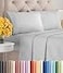 CGK Unlimited Full Size 4 Piece Sheet Set Ultra Soft Cooling Bed Sheets Fits 8 Inch to 16 inch Mattress Wrinkle Free Fade Resistant w Deep Pockets Breathable Comfy Hotel Luxury Bedding Grey Stripes