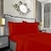 Mocassi Queen Sheet Set Luxury Hotel 1800 Premier Bedding Sheets Pillowcases Ultra Soft Breathable Cooling Bed Sheets Deep Pocket Wrinkle Resistant 4 Piece Set Queen Red