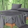 Ivellow Deep Pocket Queen Sheets Rayon Derived from Bamboo Extra Deep Pocket up to 1824 Hotel Luxury Cooling Sheets for Queen Size Bed Silky Soft Smooth Breathable Bed Sheets Grey