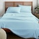 American Home Collection Queen Sheet Set UltraSoft Microfiber 15Inch Deep Pocket Wrinkle Free and Fade Resistant Misty Blue