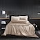 HommxJF 5Pcs Satin Sheets Set Full Size Sheets Taupe Sheets Silky Breathable Luxury Bedding Sheets with 1 Satin Flat Sheet1Deep Pocket Fitted Sheet3 Pillowcases